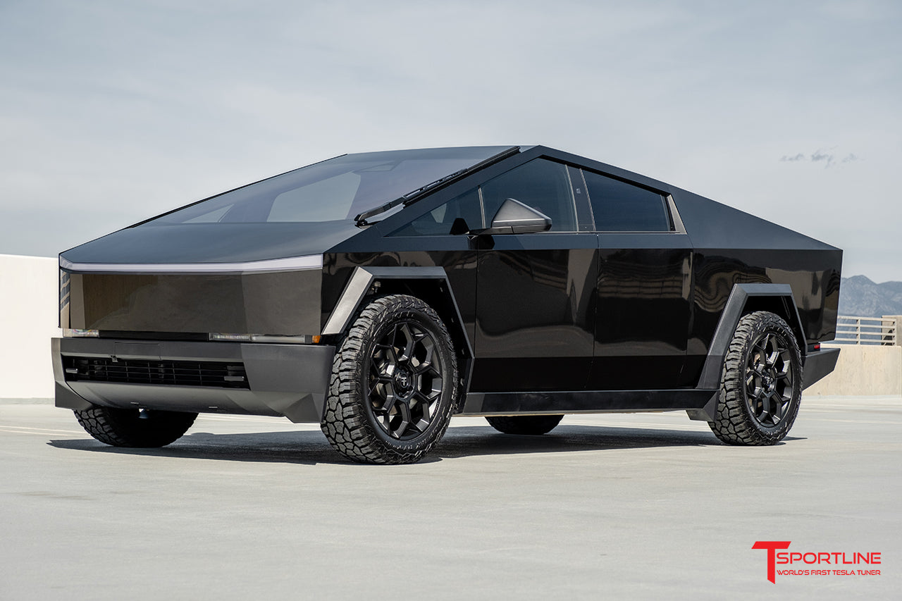 Inozetek Super Gloss Black Metallic Cybertruck with CT7 22" Wheels
