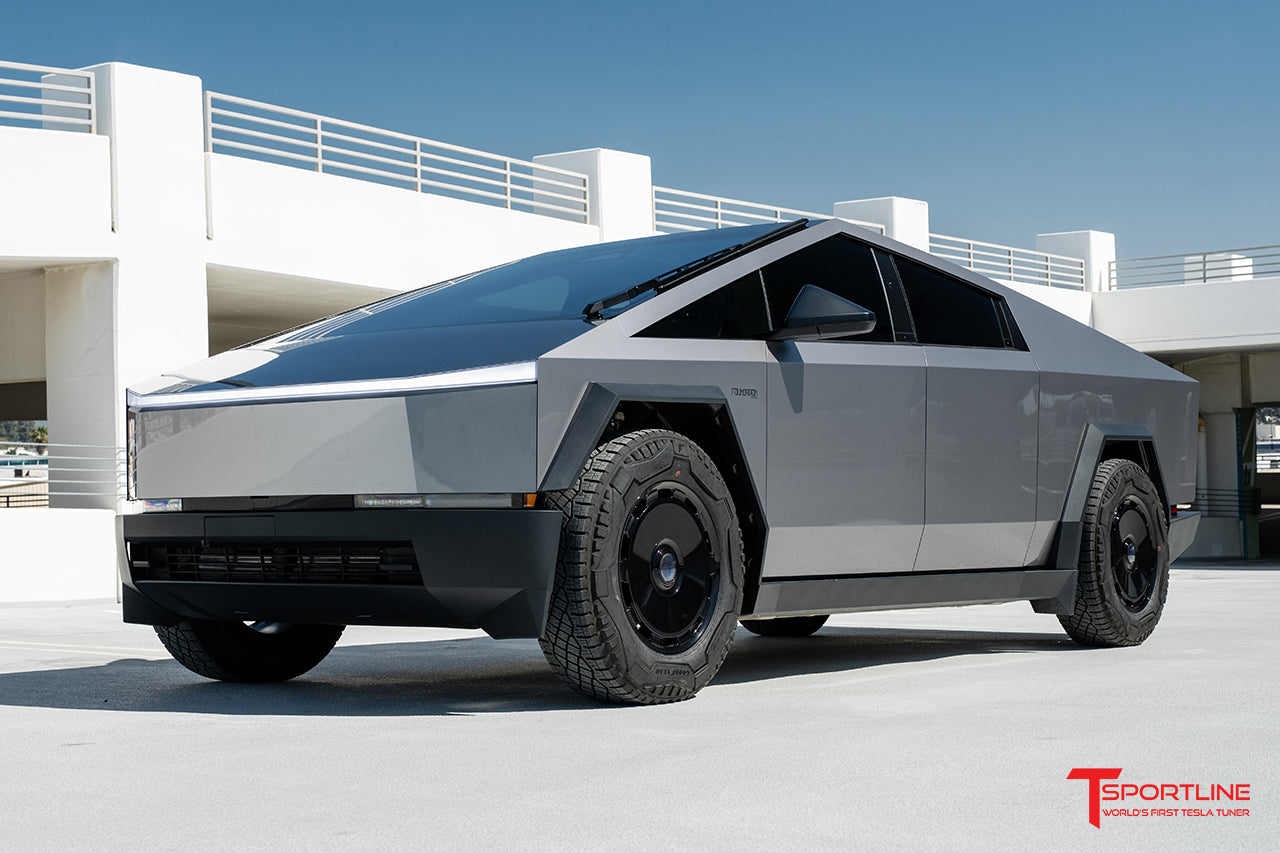 Inozetek Super Gloss Metallic Gunmetal Cybertruck with CTM 20" Wheels