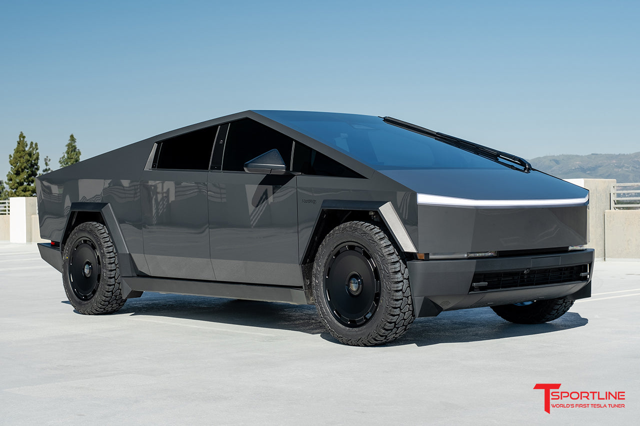 Inozetek Super Gloss Slate Gray Cybertruck with CTM 22" Wheels