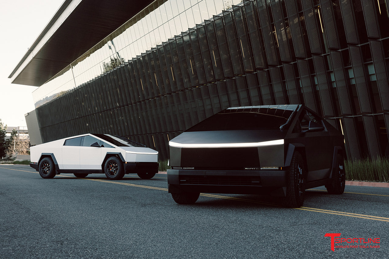 3M Satin White Tesla Cybertruck & 3M Satin Black Tesla Cybertruck