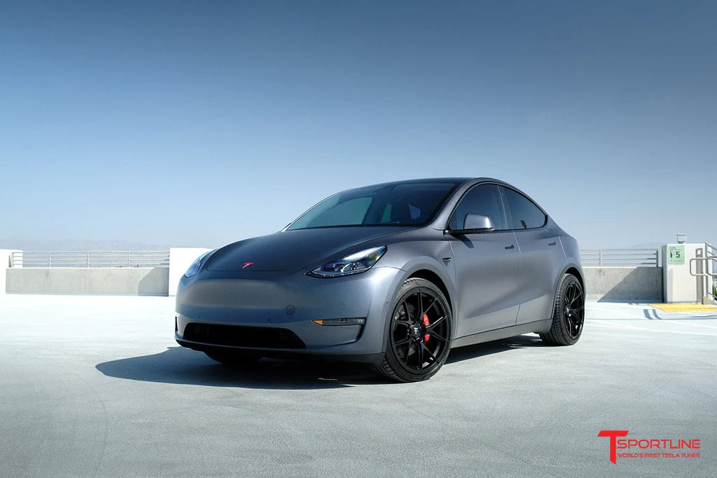 Xpel Stealth Midnight Silver Metallic Model Y with 21" TY115