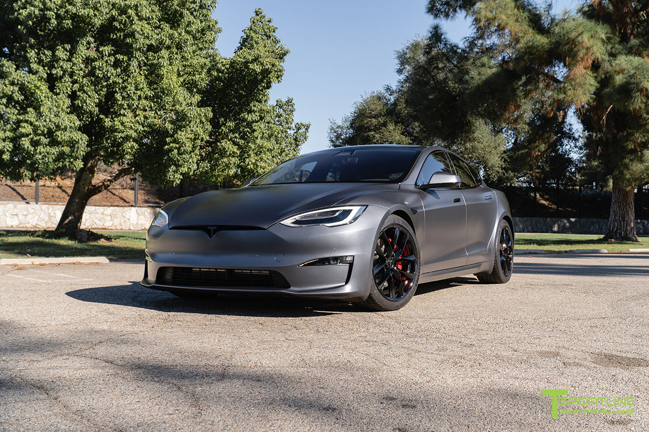 Xpel Stealth Midnight Silver Metallic Model S Plaid