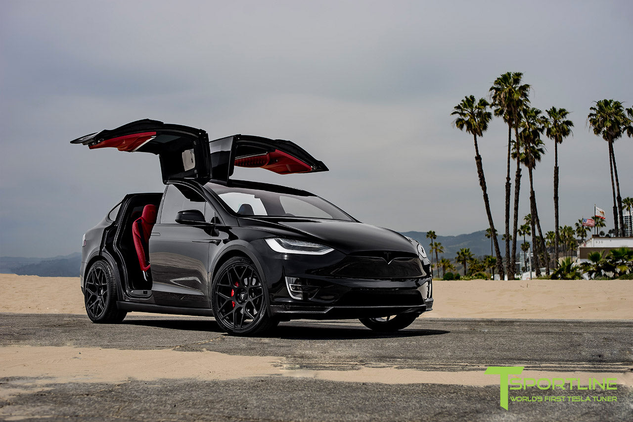 Tesla Model X with Black Chrome Delete and 22 inch MX117 Forged Wheels