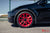 Black Tesla Model Y Plaid with TSSF 21" Tesla Forged Wheels in Imperial Red