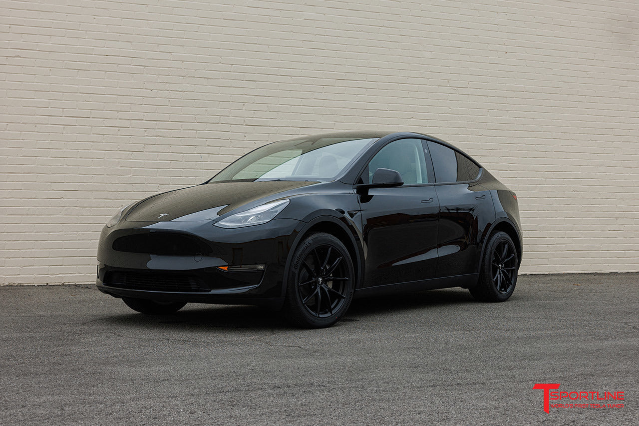 Black Model Y with 19" TSF and Nutmeg Interior Upgrade