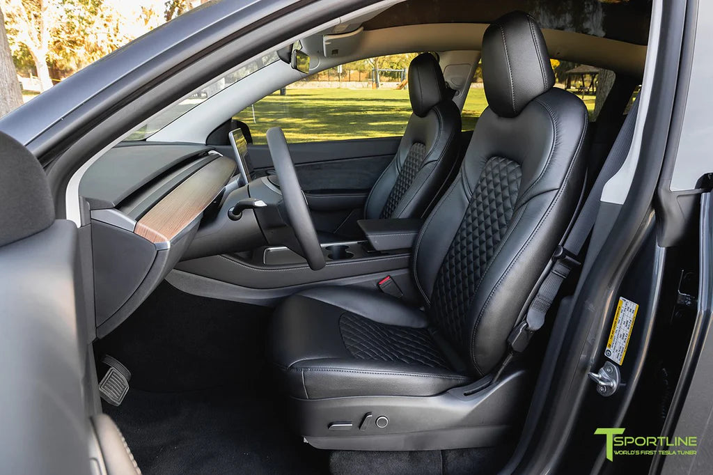 Black Leather Seat Upgrade - Signature Diamond Quilt