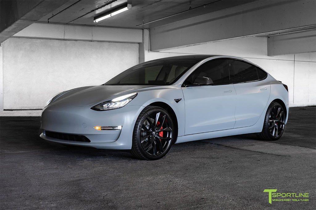 3M Satin Battleship Gray Performance Model 3 with 20" TSS