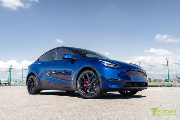 Tesla model y deep blue deals metallic