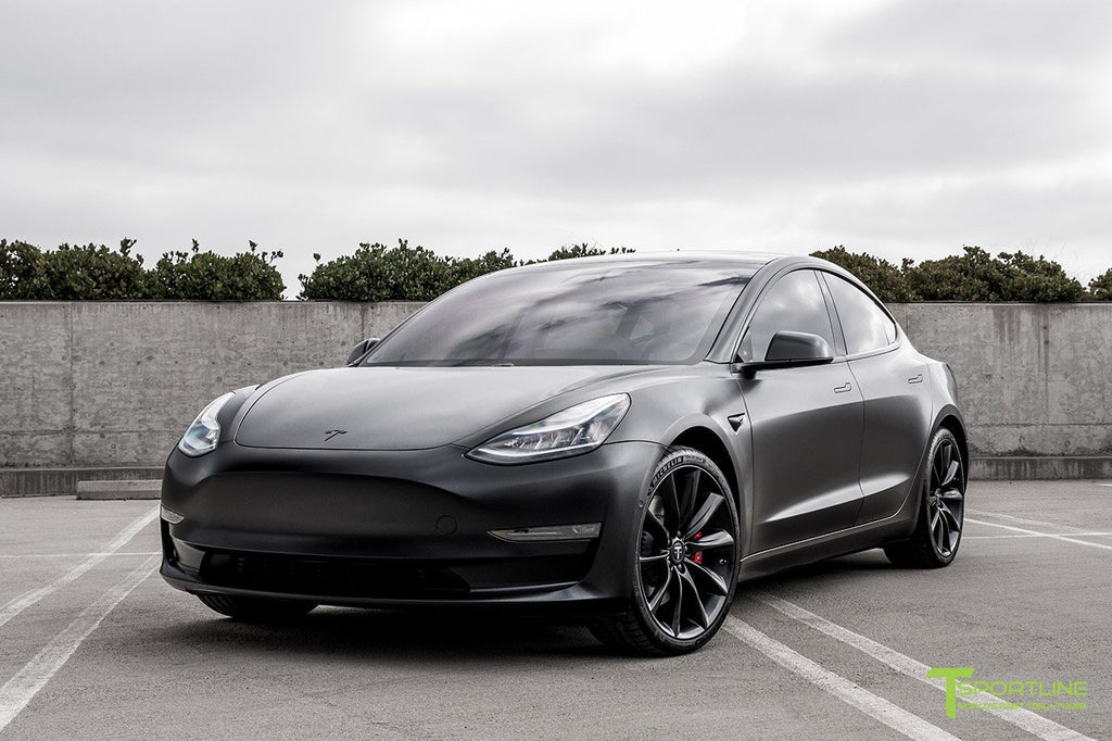 3M Satin Black Performance Model 3 with 20" TST