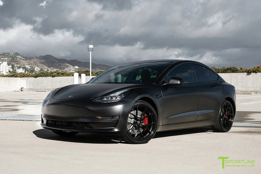 3M Satin Black Performance Model 3 with 20" M3115