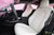 White Leather Seat Upgrade - Matte Carbon Fiber Trim
