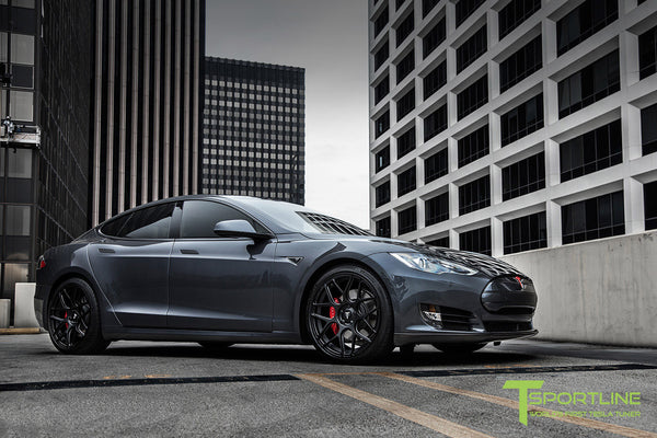 Midnight Silver Metallic Tesla Model S 1.0 with Matte Black 21 Midnight Silver Metallic Tesla Model S 1.0 with Matte Black 21