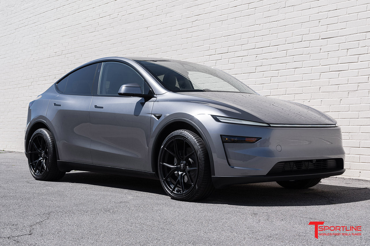 Tesla Model Y Juniper with 21" TY115 and Red Interior