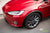Red Multi-Coat Tesla Model X with Metallic Gray 20 inch TST Wheels by T Sportline