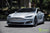 Silver Tesla Model S 2.0 with 19 Inch TST Wheels in Metallic Grey 