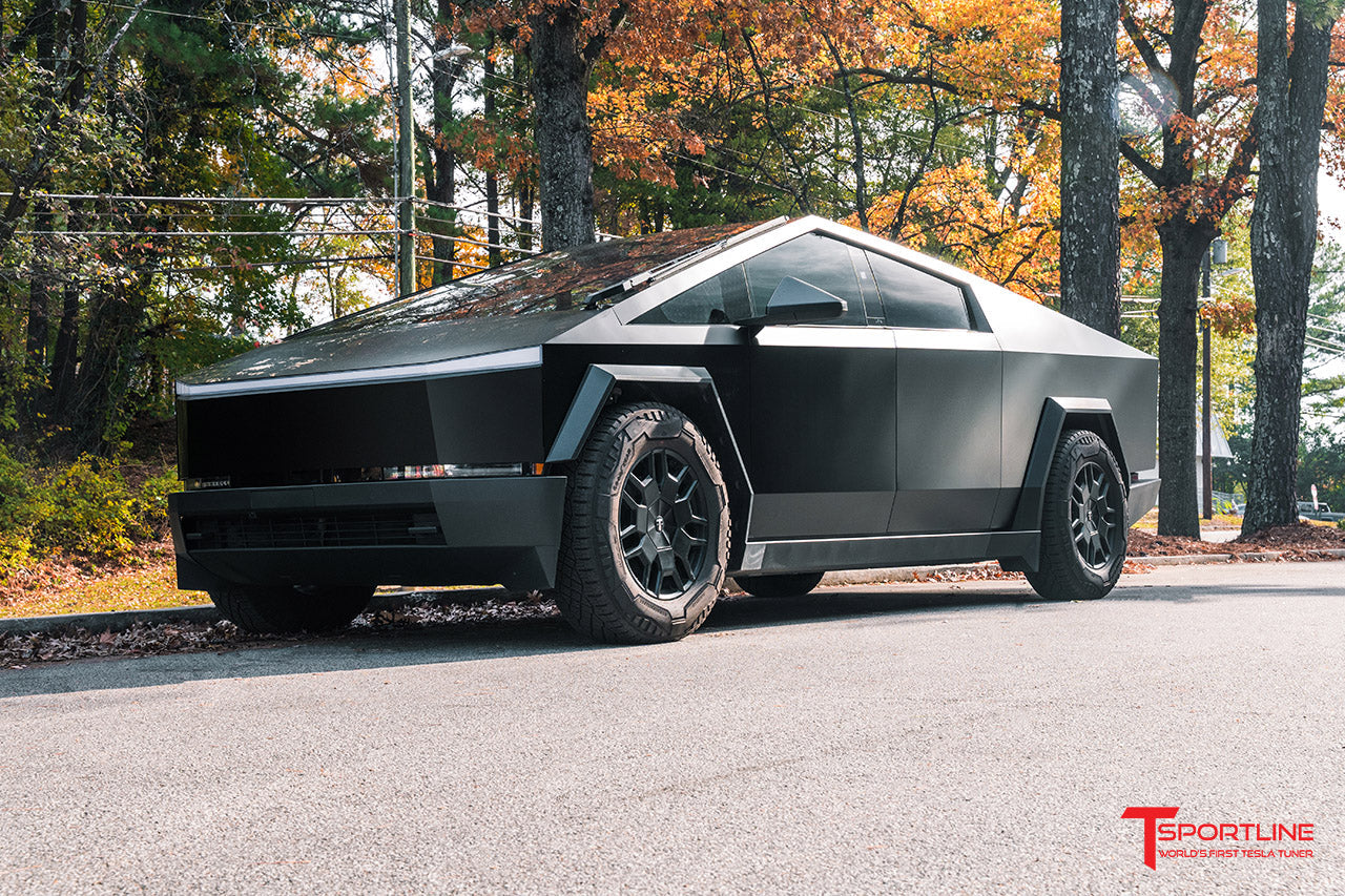 TMaxx Satin Black Tesla Cybertruck with Center Hub Cover Set