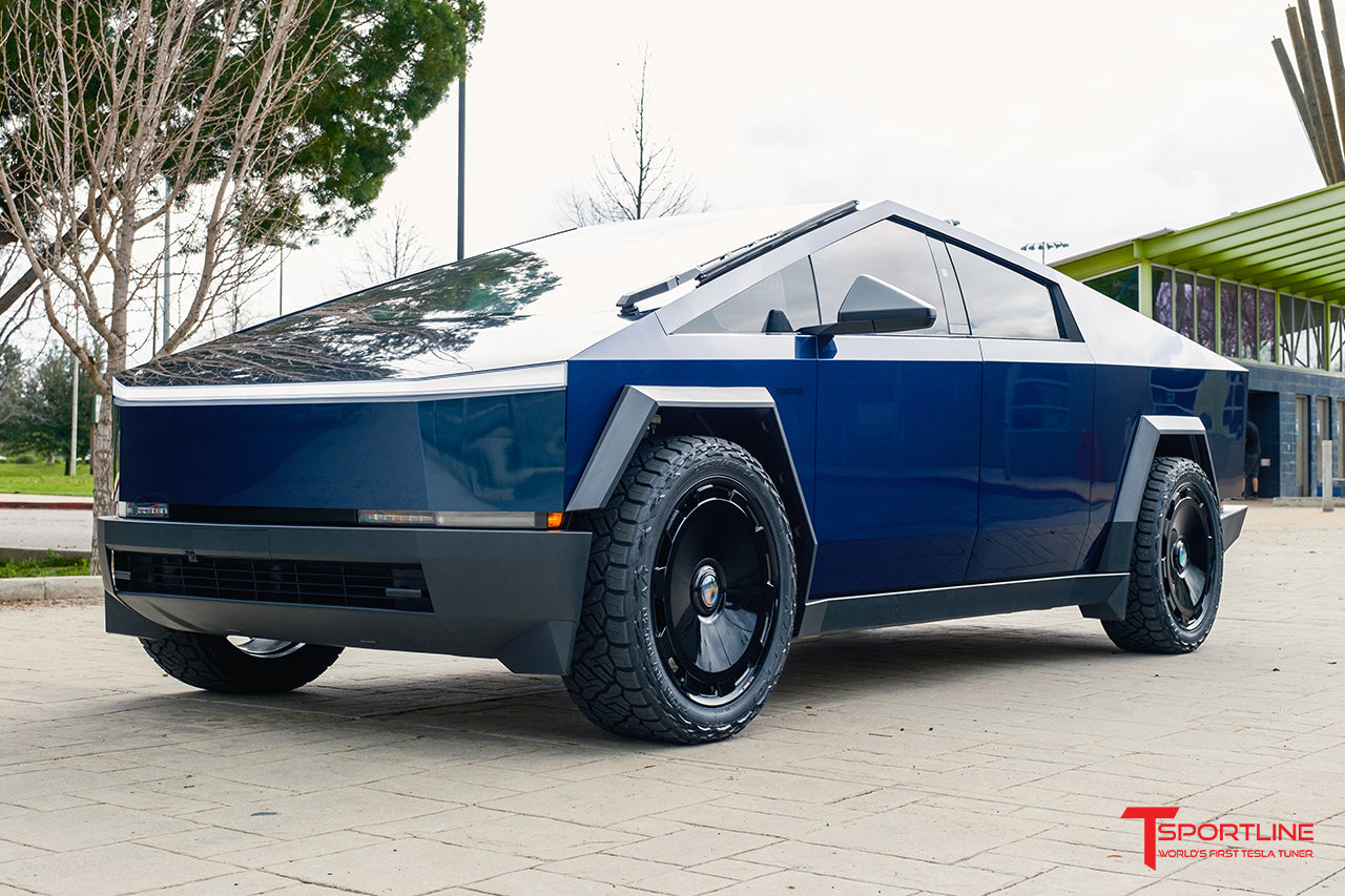 CTM 24" Tesla Cybertruck Fully Forged Monoblock Tesla Wheel and Tire Package (Set of 4)