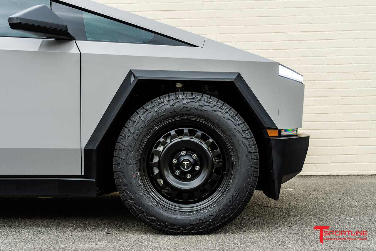 TCS 20" Tesla Cybertruck 'Cyber Steelie' Steel Wheel and Tire Package (Set of 4)