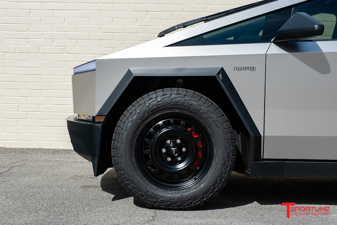 TCS 20" Tesla Cybertruck 'Cyber Steelie' Steel Wheel and Tire Package (Set of 4)