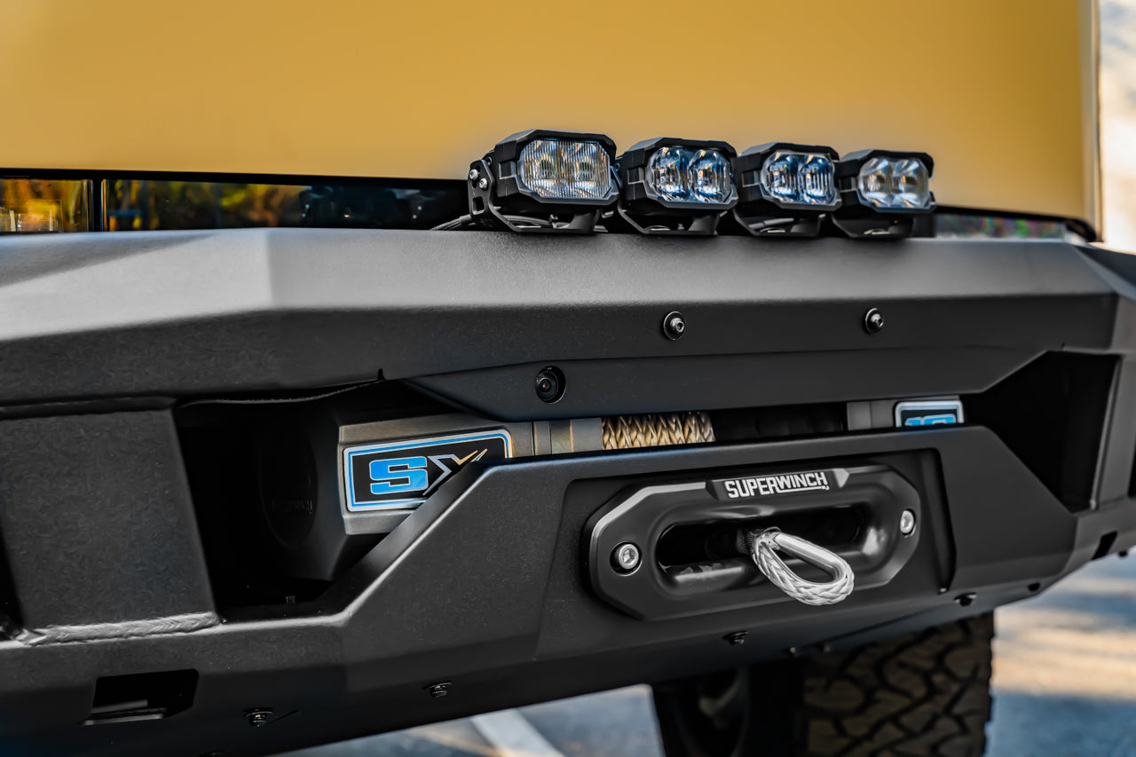 Tesla Cybertruck CTX Extreme Duty Steel Front Bumper with Integrated High-Output Power