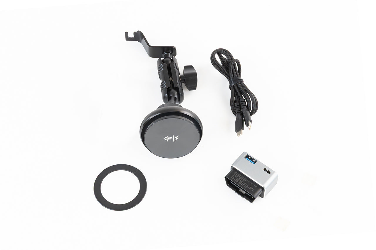 Tesla Model 3 Highland / Y Juniper Super Sturdy Bolt-on Phone Mount & Wireless MagSafe Charger