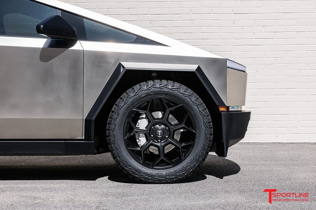 CT7 22&quot; Tesla Cybertruck Fully Forged Lightweight Tesla Wheel and Tire Package (Set of 4)
