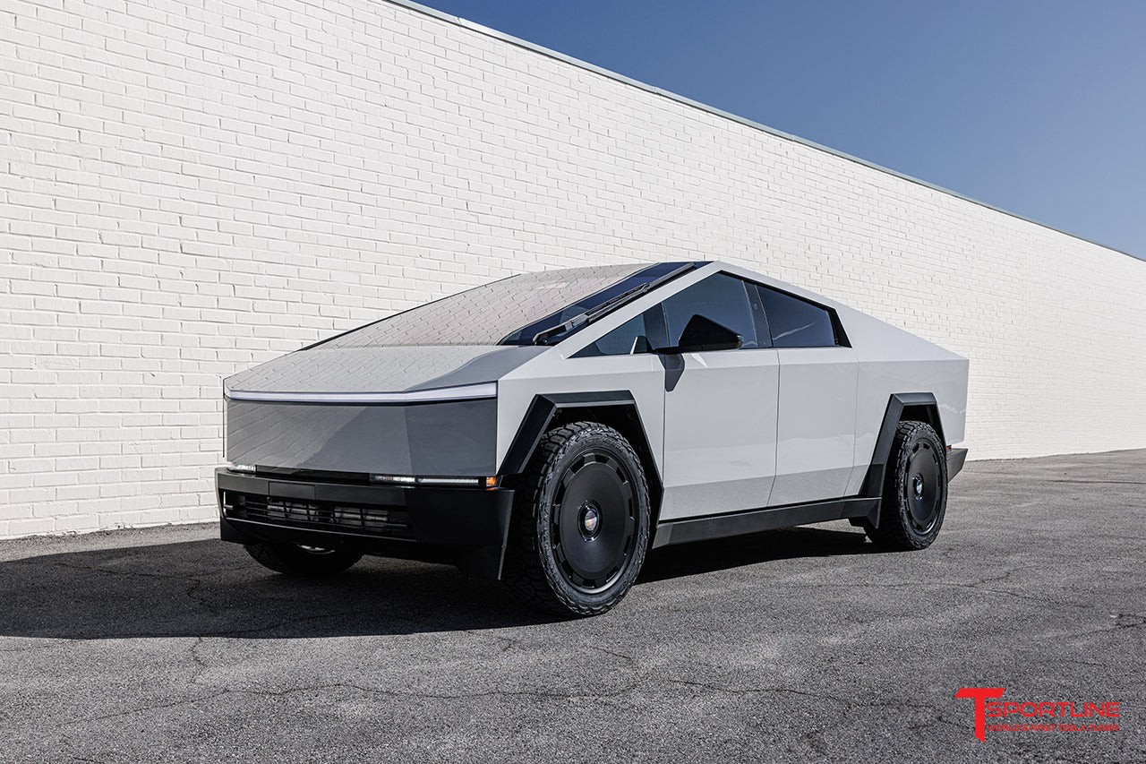 Super Saver! Tesla Cybertruck CTM 24" Fully Forged Monoblock Tesla Wheel and Tire Package (Set of 4)
