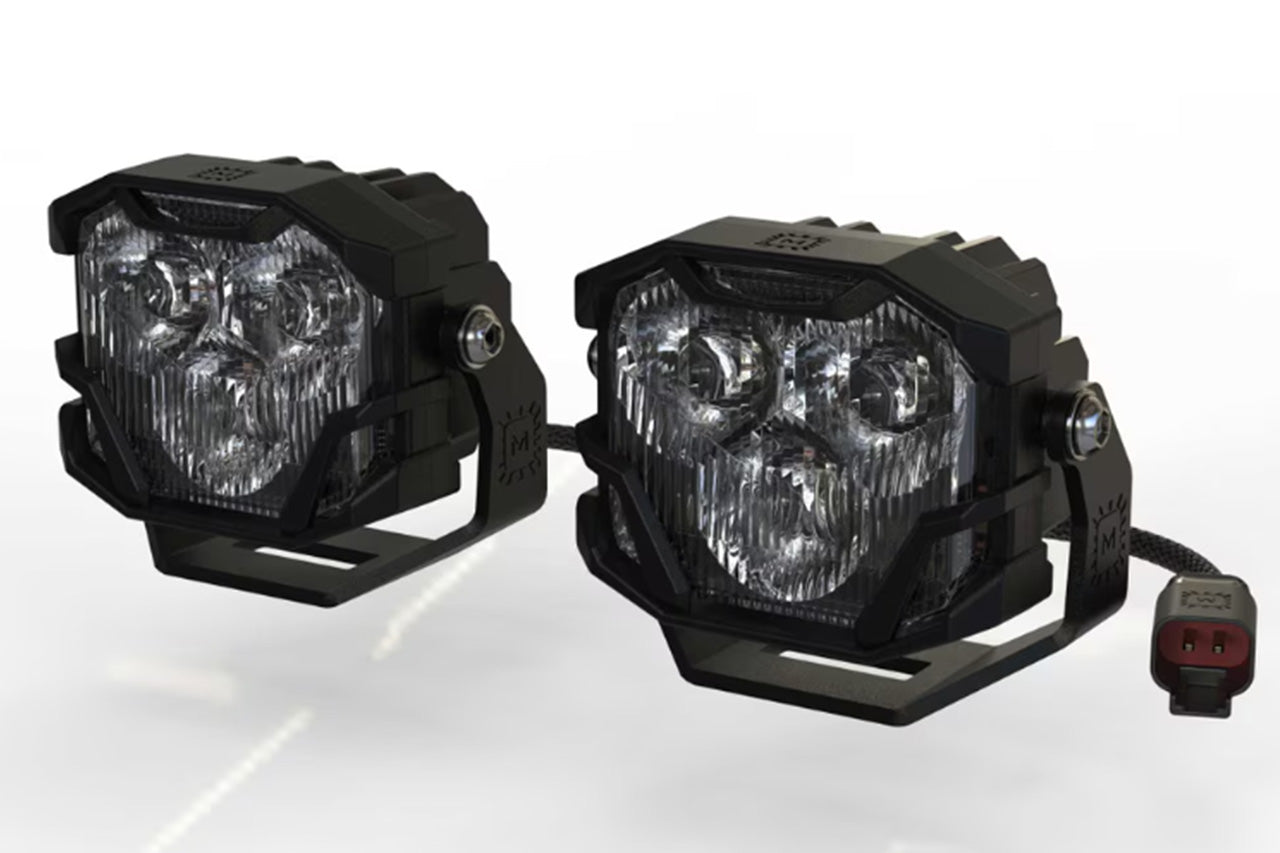 Tesla Cybertruck CTX Bumper Morimoto 4Banger LED Off-Road Light Pod Set