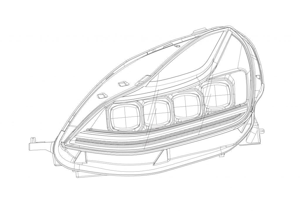 Tesla Model 3/Y AlphaRex NOVA-Series LED Projector Headlights Open Box Special! (Used for Display & Media)