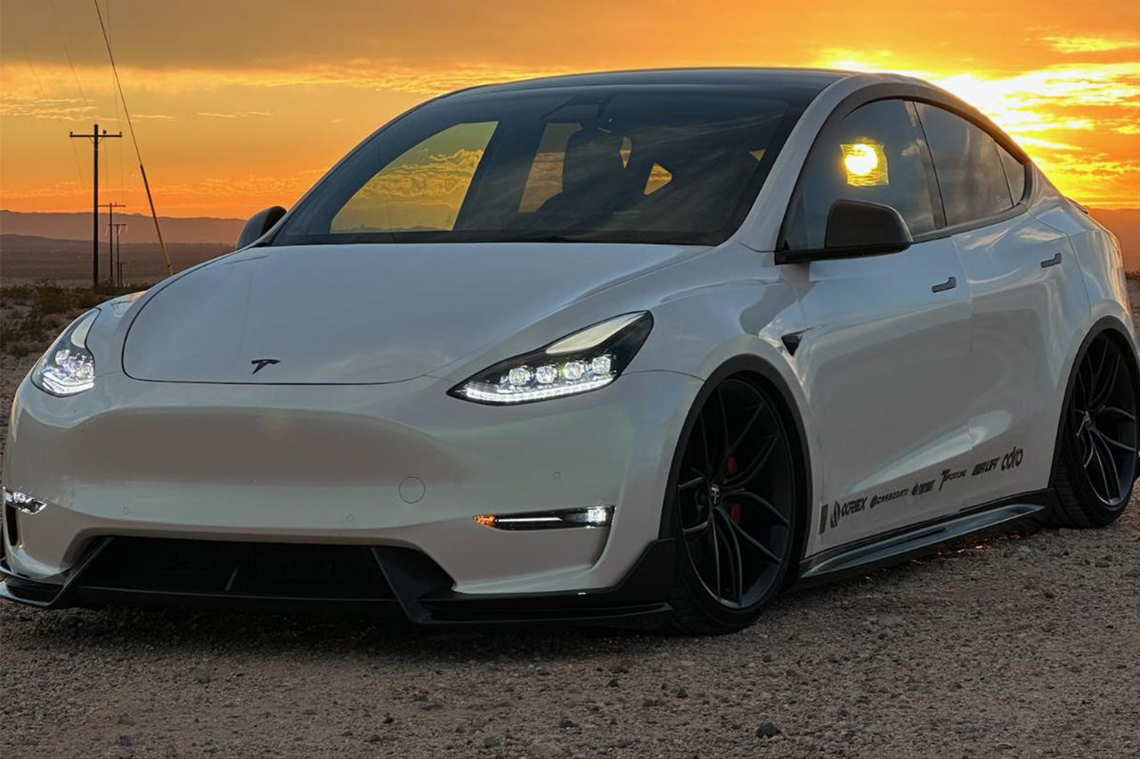 Tesla Model 3/Y AlphaRex NOVA-Series LED Projector Headlights Open Box Special! (Used for Display & Media)