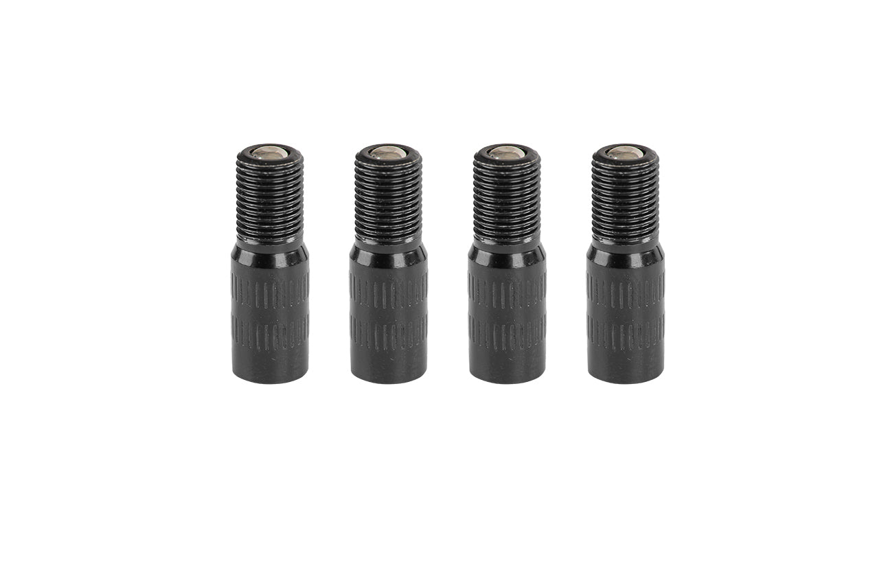 Valve Stem Extensions for Tesla TPMS Sensor (+20mm / 0.78in Longer Black Anodized)
