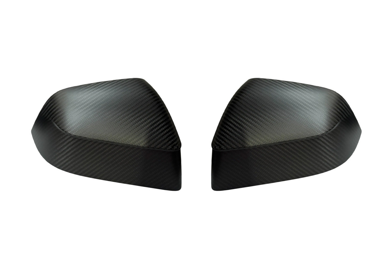 Tesla Model Y Juniper Precision Carbon Fiber Side Mirror Caps (Set of 2 Covers)
