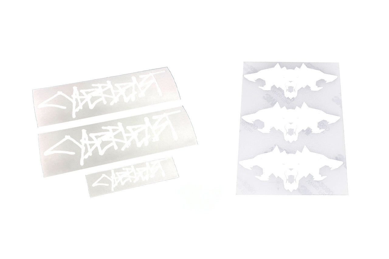 Cyberbeast Fender & Small Tailgate Decal for Cybertruck (Vinyl Wrap Replacement Badge)