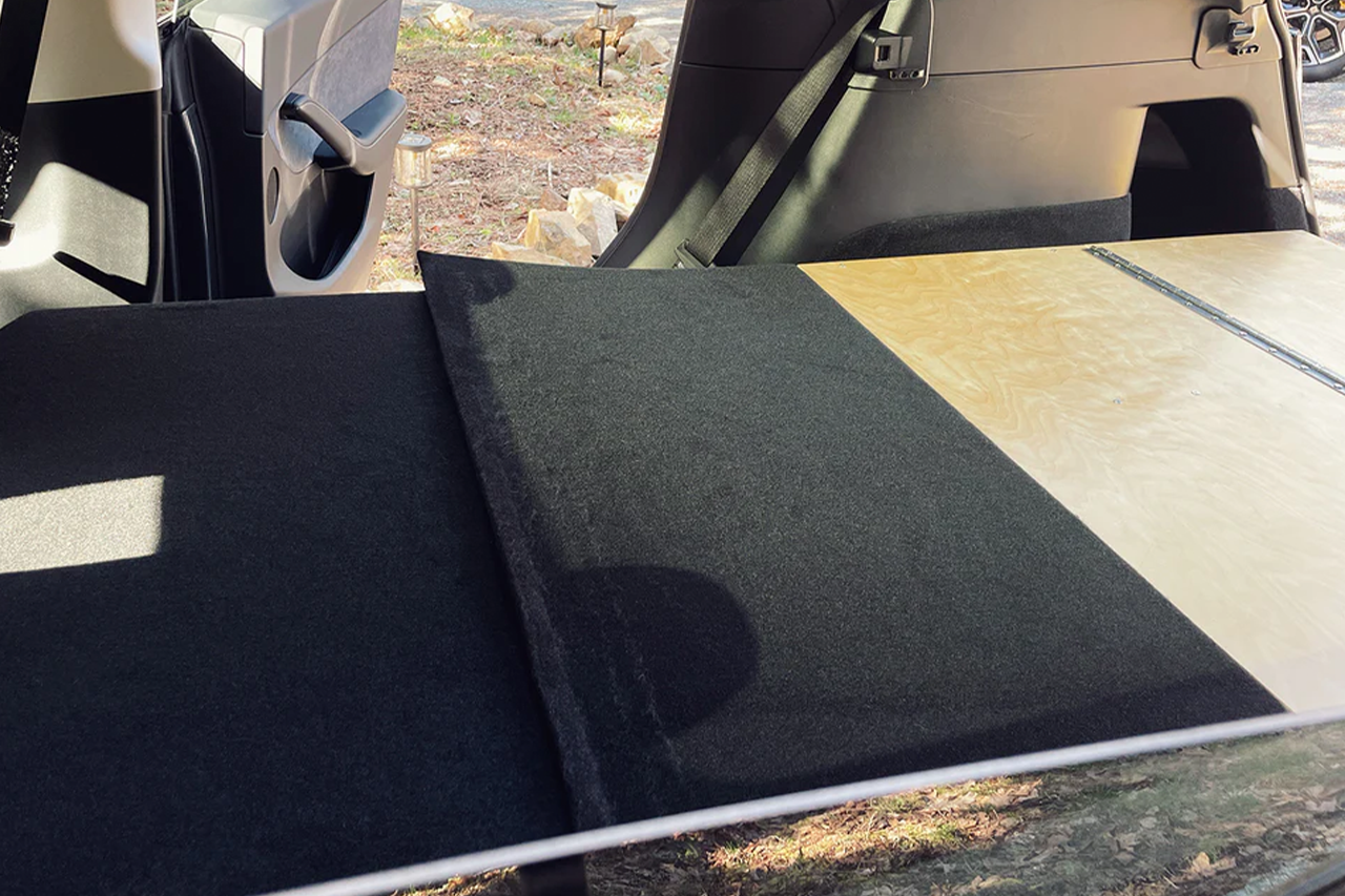 Modular Camp Kitchen, Sleep / Bedding Platform and Storage Drawer System for Tesla Model Y