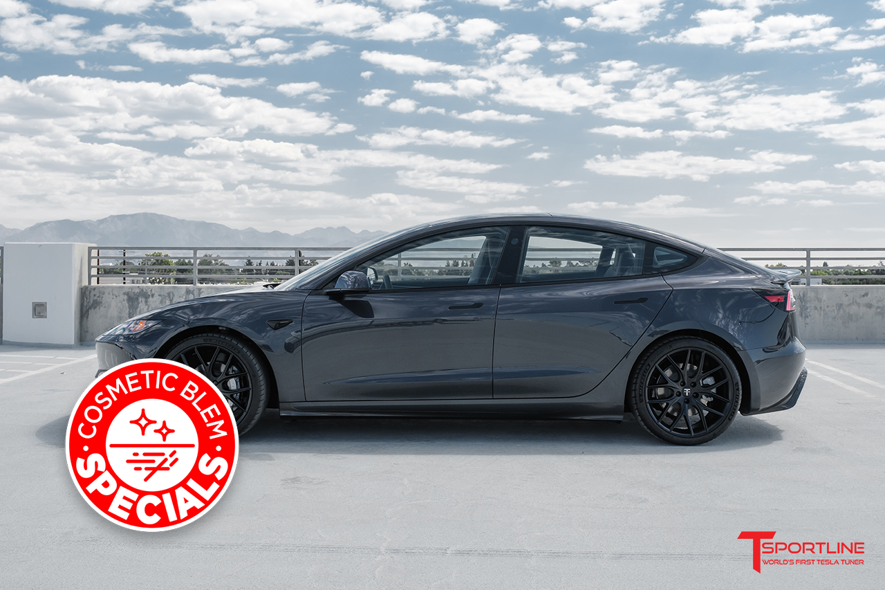 OPEN BOX SPECIAL! Tesla Model 3 Highland Carbon Fiber Side Aero Skirts (Fits Std / Long Range / Performance)