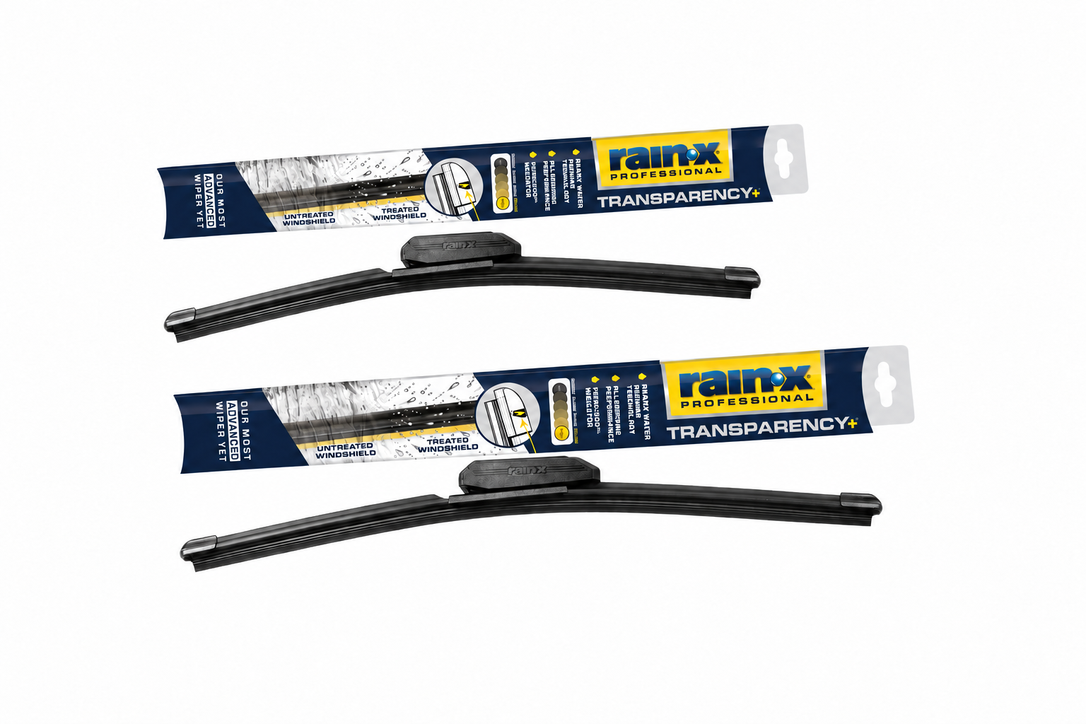 Tesla Model S Upgraded 2-n-1 Professional Transparency+ Windshield Wiper Blades by Rain-X
