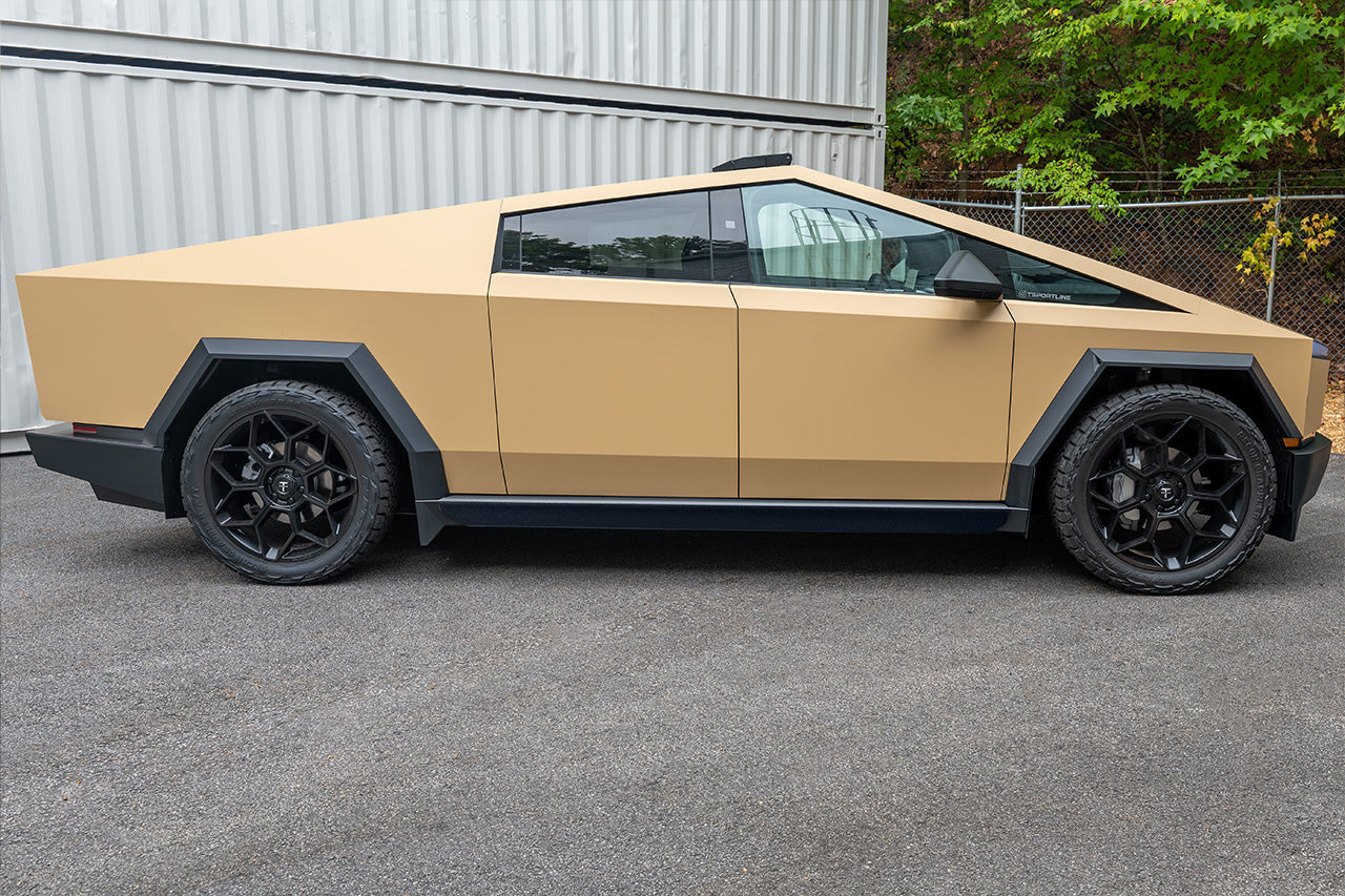 SPECIAL DEAL! Tesla Cybertruck Side Step and Lower Rocker Cladding Armor -  COSMETIC BLEM