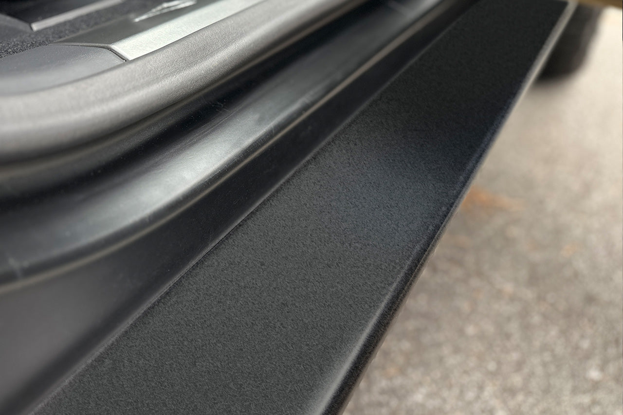 SPECIAL DEAL! Tesla Cybertruck Side Step and Lower Rocker Cladding Armor -  COSMETIC BLEM