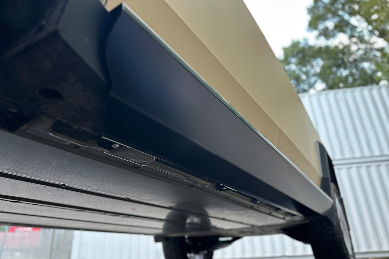 SPECIAL DEAL! Tesla Cybertruck Side Step and Lower Rocker Cladding Armor -  COSMETIC BLEM
