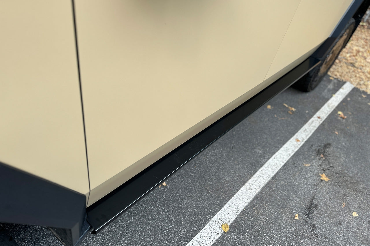 SPECIAL DEAL! Tesla Cybertruck Side Step and Lower Rocker Cladding Armor -  COSMETIC BLEM