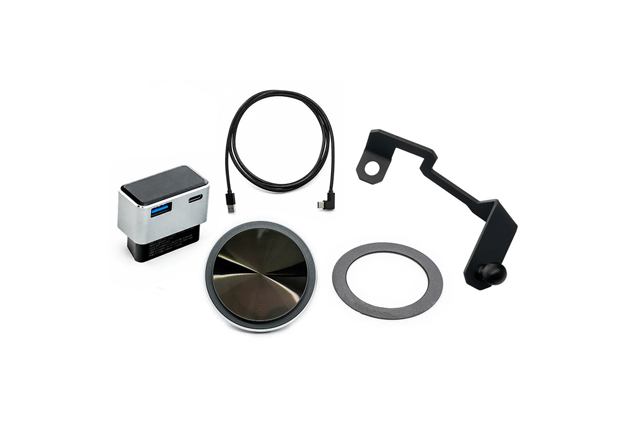 Tesla Cybertruck Super Sturdy Bolt-on Phone Mount & Wireless MagSafe Charger