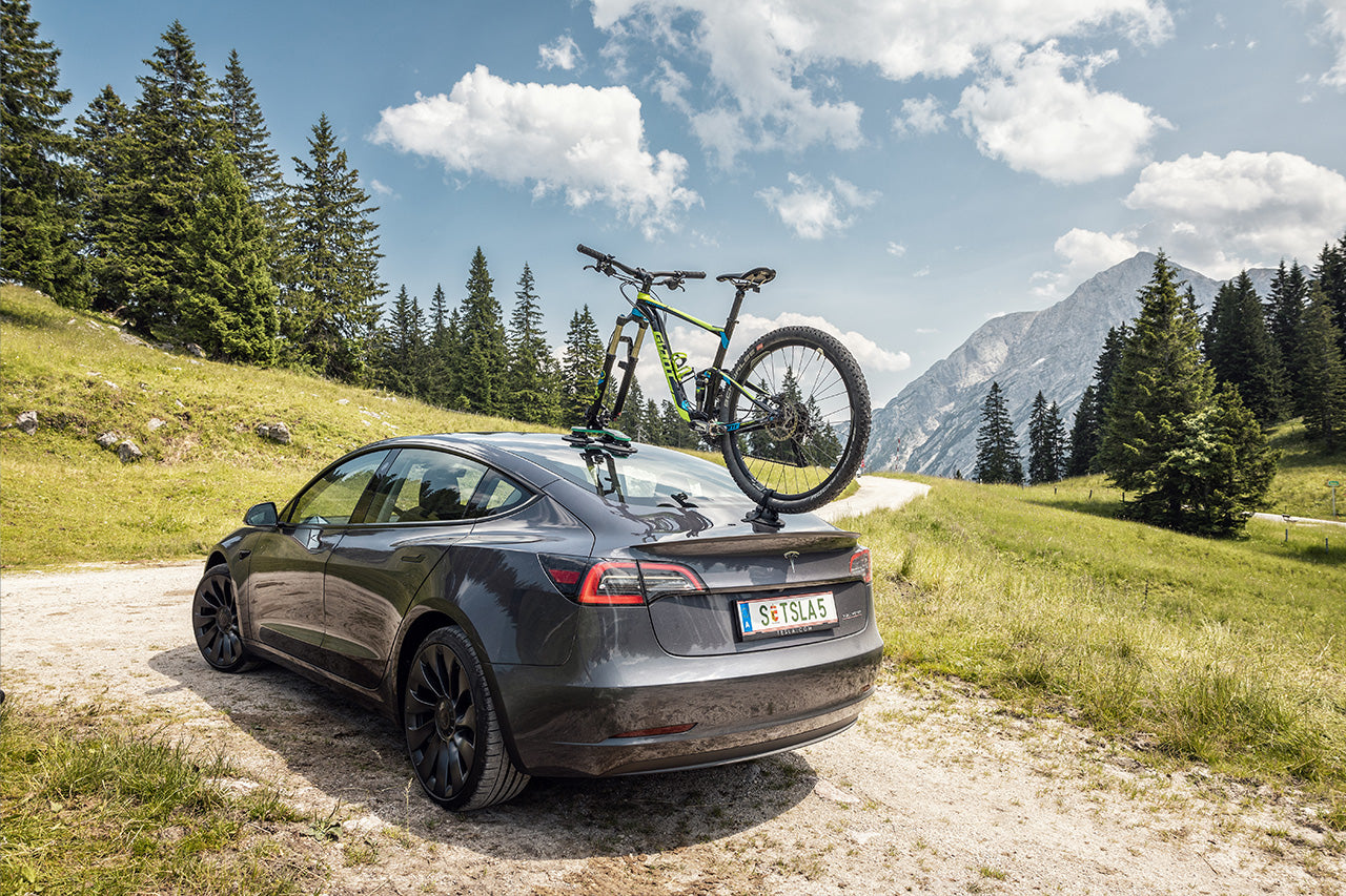 Tesla Vacuum Cup Quick Mount Roof Road & Mountain Bike TreeFrog Pro 1 Single Carrier Rack - One Bicycle