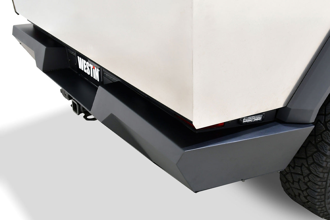 OPEN BOX! Tesla Cybertruck Westin Pro-Series Rear Bumper Finished in Textured Black - Minor Cosmetic Blem