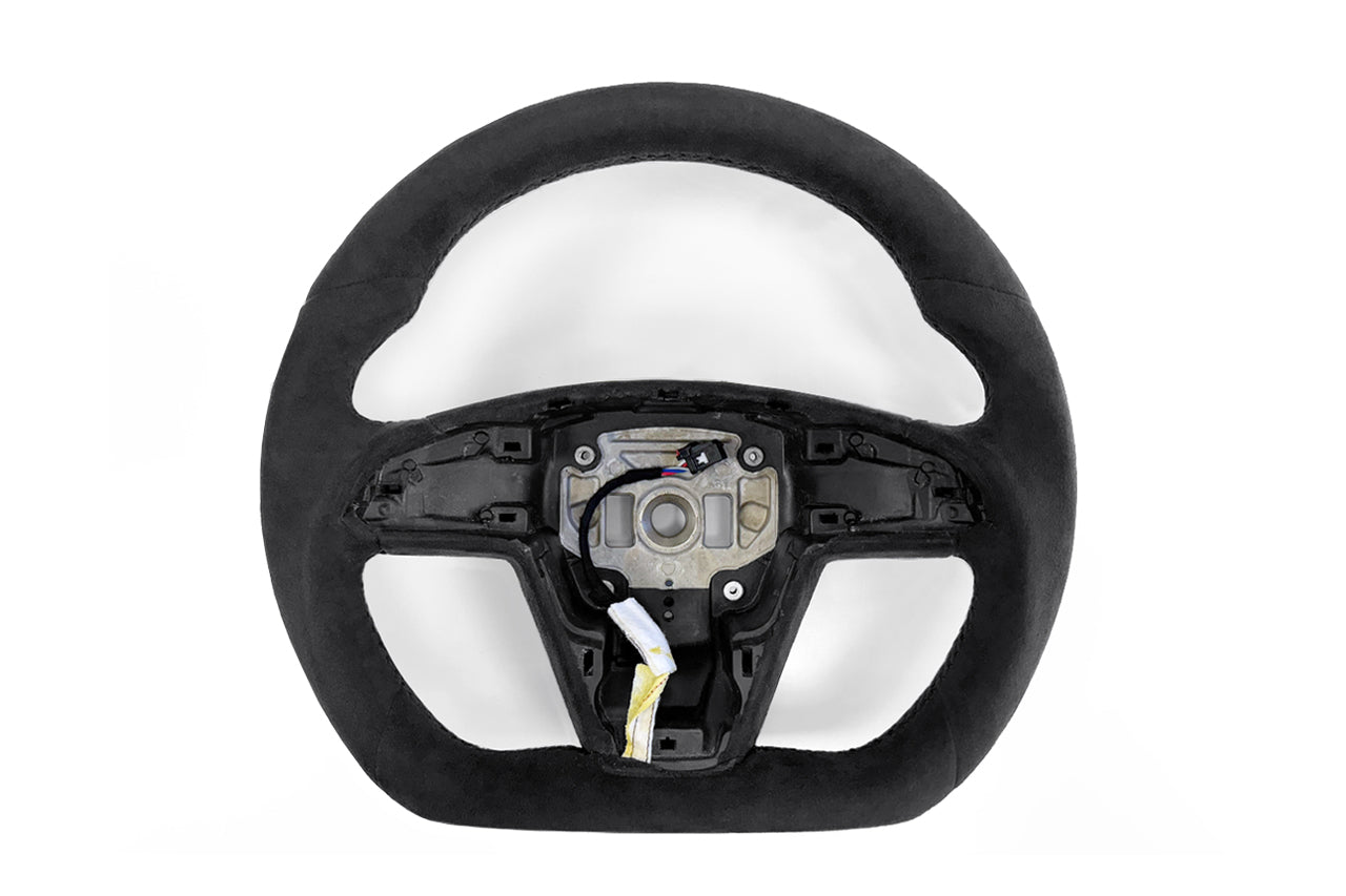 Model S / X Plaid & Long Range Performance Grip Round Steering Wheel Yoke Replacement 2021-Present