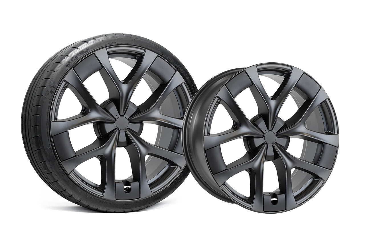 Tesla Model Y 21 Inch Arachnid 2.0 Style Replacement Wheels & Tires