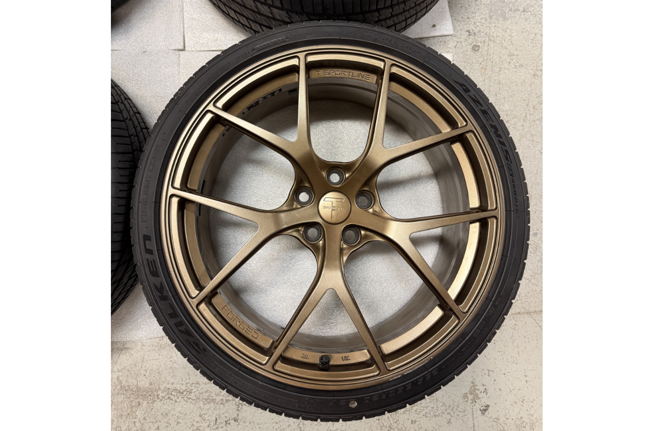 MARKETING DEMO DEAL! TXL115 20" Tesla Model 3 Fully Forged Lightweight Tesla Wheel and Tire Package (Set of 4)