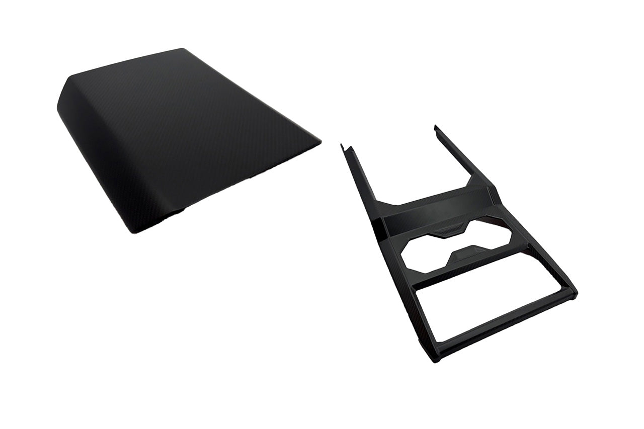 Tesla Cybertruck Precision Fit Carbon Fiber Center Console and Arm Rest Covers