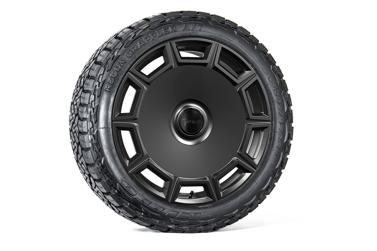CT10 24" Tesla Cybertruck Fully Forged Monoblock Tesla Wheel and Tire Package (Set of 4)