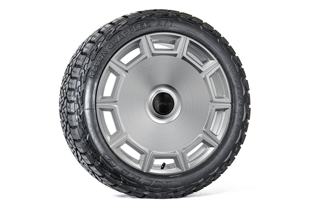 CT10 24" Tesla Cybertruck Fully Forged Monoblock Tesla Wheel and Tire Package (Set of 4)