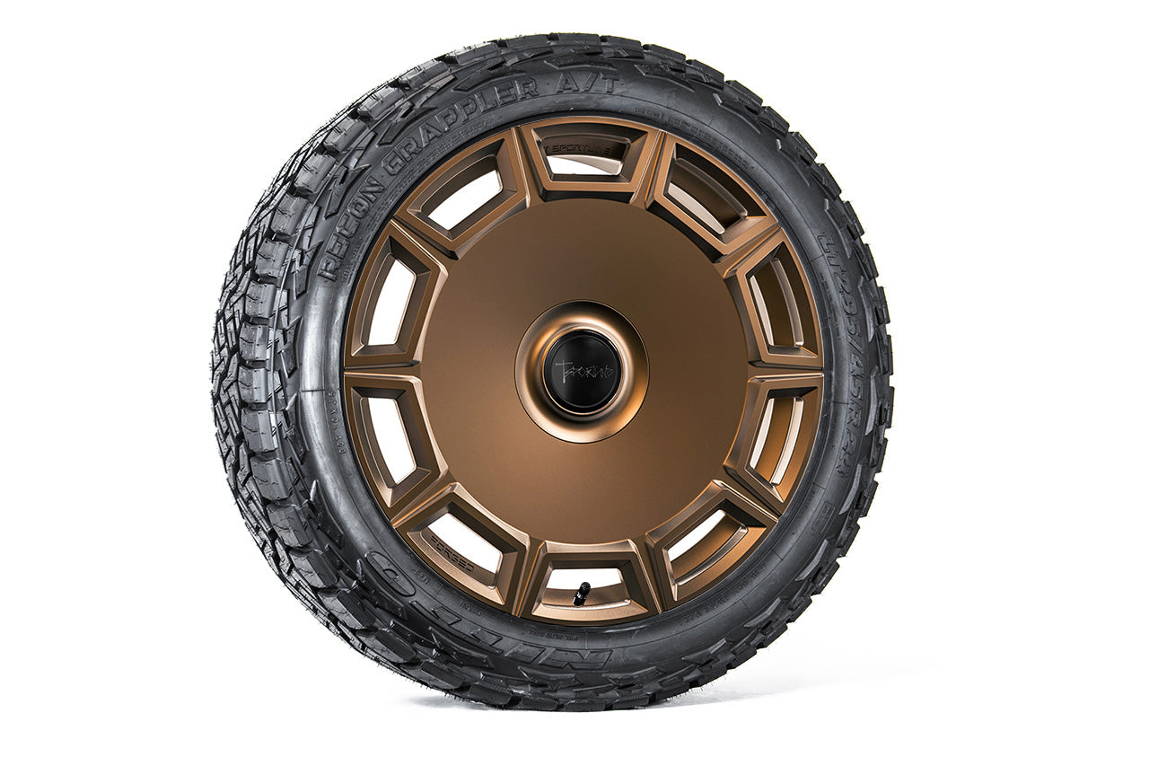 CT10 24" Tesla Cybertruck Fully Forged Monoblock Tesla Wheel and Tire Package (Set of 4)